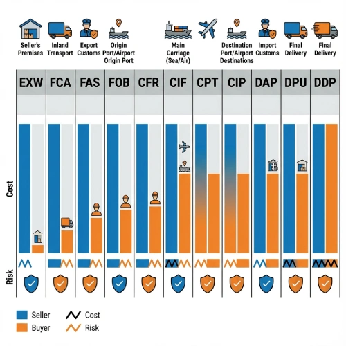 انتقال مسئولیت در اینکوترمز 2020